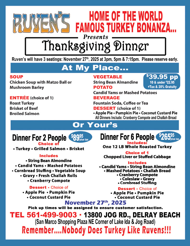 Ruvens Thanksgiving Flyer 2025